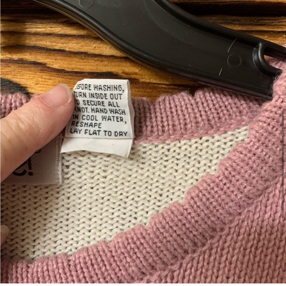 Vintage Rose Mauve Embellished
Sweater 80's 90's That's Me Brand Medium - Picture 5 of 6